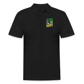 La capoeira me rend heureux Capoeirista Ginga Dance - Polo Homme - noir - Devant - Kai (181cm)