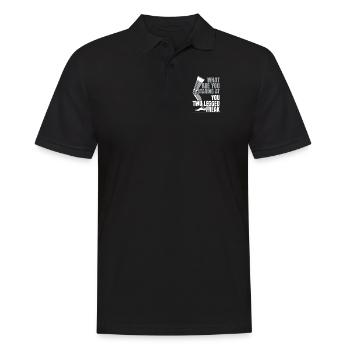 Two Legged Freak Artificial Legs User Leg - Men's Polo Shirt - black - Front - Kai (181cm)