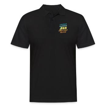 Kicked So Much Ass That I Lost My Leg User Leg - Men's Polo Shirt - black - Front - Kai (181cm)