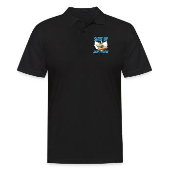Shut Up And Throw Boards Bean Bag Game - Men's Polo Shirt - black - Front - Kai (181cm)