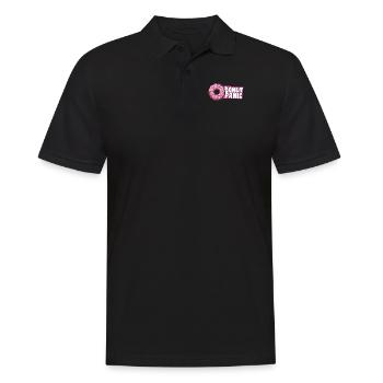 Donut Panic Doughnut Glazed Maker Lover Donut - Polo Homme - noir - Devant - Kai (181cm)