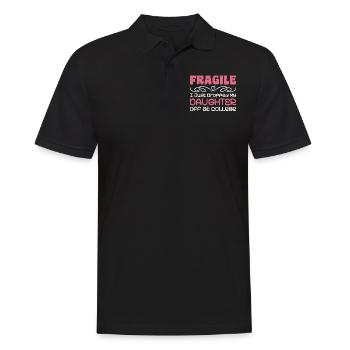 Ich habe gerade meine Tochter am College abgesetzt, um Mama abzusetzen - Männer Poloshirt - Schwarz - Vorne - Kai (181cm)