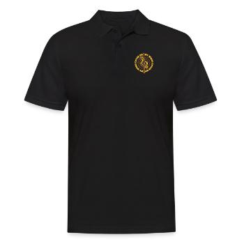 Mein Zauberstab hat mich gewählt Fagottinstrument Aerophon - Männer Poloshirt - Schwarz - Vorne - Kai (181cm)