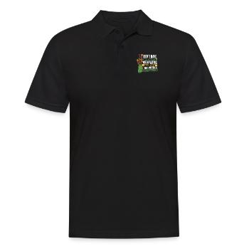 Je ne fais pas d’erreurs en jouant de la sarbacane - Polo Homme - noir - Devant - Kai (181cm)