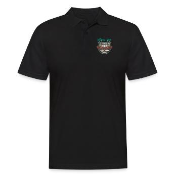 Blow Me Dudelsack Unterricht Blasrohr Great Highland - Männer Poloshirt - Schwarz - Vorne - Kai (181cm)