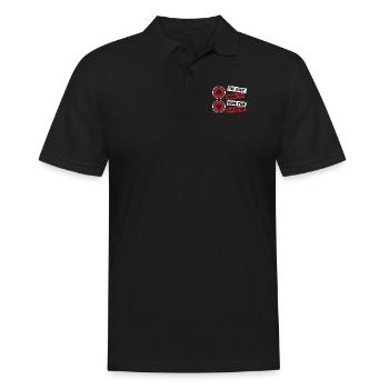 Just Here To Ride The Elevator Technician - Men's Polo Shirt - black - Front - Kai (181cm)