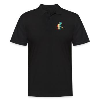 Prospection rétro Placeur Exploitation minière Mineur Or Orpaillage - Polo Homme - noir - Devant - Kai (181cm)