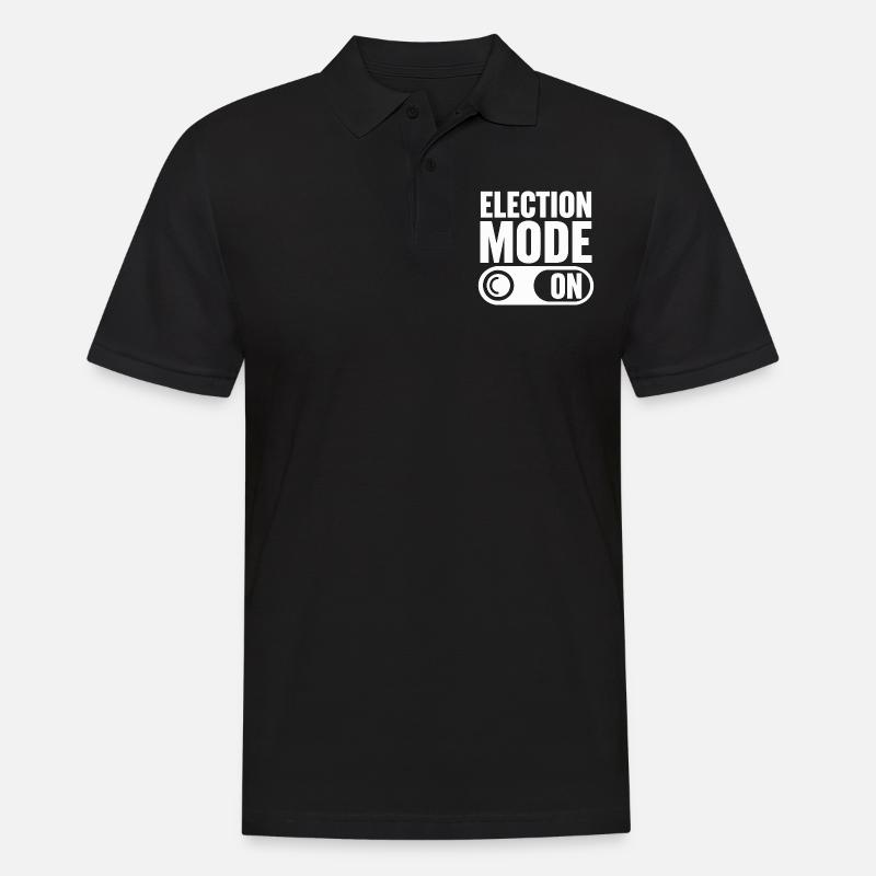 Mode électoral activé - Polo Homme - noir