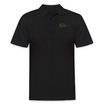LARP LGBT Rainbow LARPing Weapons Armor Character - Men's Polo Shirt - black - Front - Kai (181cm)