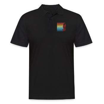 Retro Uran Kernkraftwerk Energie Kernkraft - Männer Poloshirt - Schwarz - Vorne - Kai (181cm)