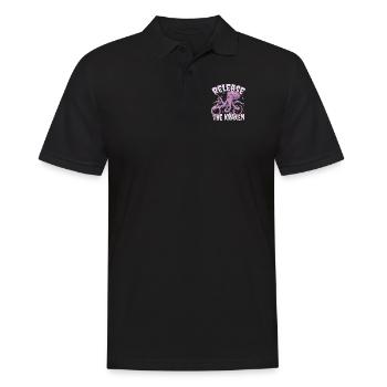 Release The Kraken Cephalopoda Octopodes Octopoda - Men's Polo Shirt - black - Front - Kai (181cm)