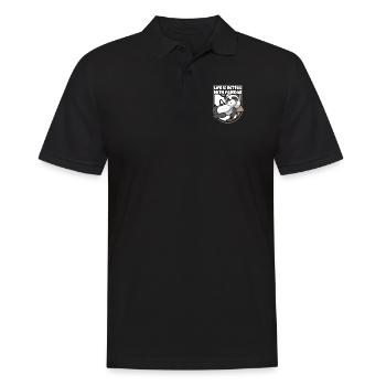 Life Is Better With Pandas Panda Bear Friend - Men's Polo Shirt - black - Front - Kai (181cm)