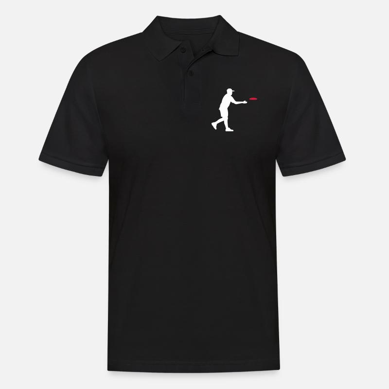 Discgolf - Männer Poloshirt - Schwarz