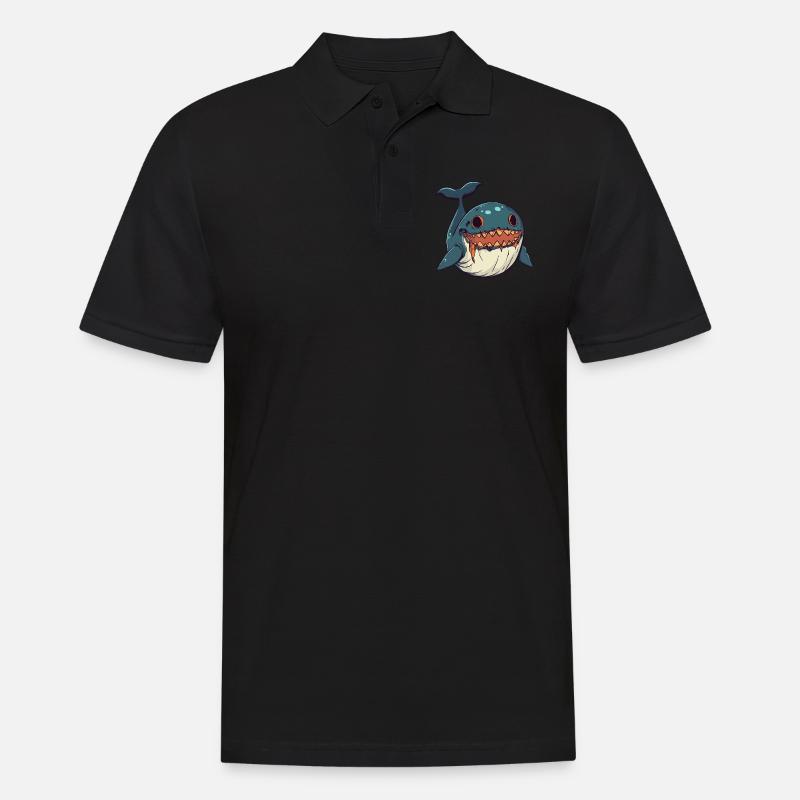 Wal Halloween Zombie - Männer Poloshirt - Schwarz