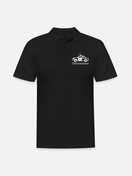 Tobi´s Polizeiauto Tatütataaa - Männer Poloshirt - Schwarz