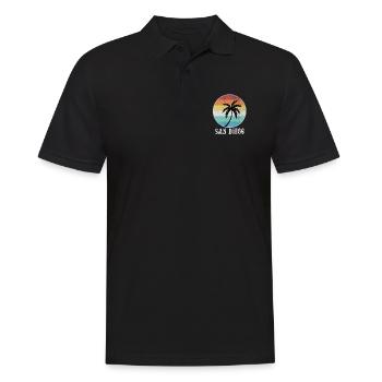 San Diego - Männer Poloshirt - Schwarz - Vorne - Kai (181cm)