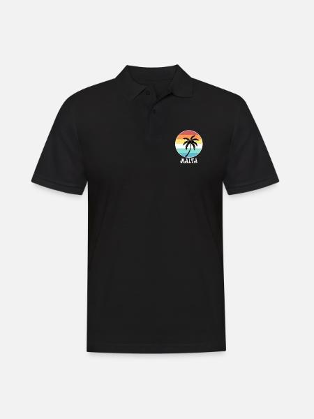 Malta - Men's Polo Shirt - black