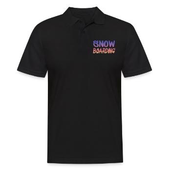 snowboarding - Männer Poloshirt - Schwarz - Vorne - Kai (181cm)