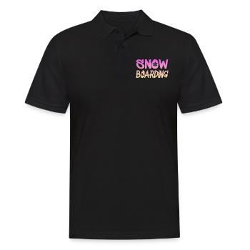snowboarding - Männer Poloshirt - Schwarz - Vorne - Kai (181cm)