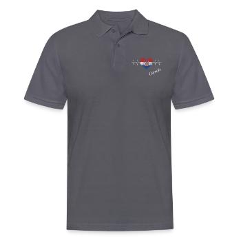 Croatia Heartbeat - Männer Poloshirt - Anthrazit - Vorne - Nico (186cm)