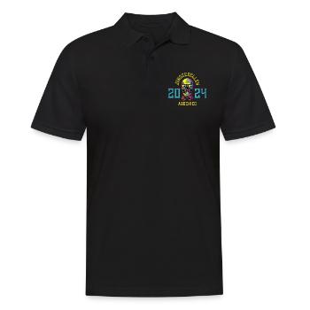 Enterrement de vie de garçon 2024 Enterrement de vie de garçon crâne - Polo Homme - noir - Devant - Kai (181cm)