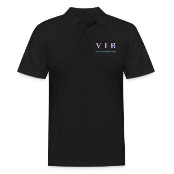 VIB very important berliner - Männer Poloshirt - Schwarz - Vorne - Kai (181cm)