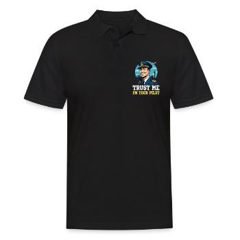 Trust Me I'm Your Pilot - Männer Poloshirt - Schwarz - Vorne - Kai (181cm)