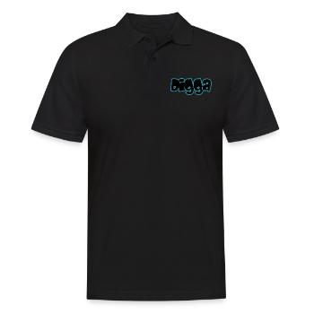 Digga - Männer Poloshirt - Schwarz - Vorne - Kai (181cm)