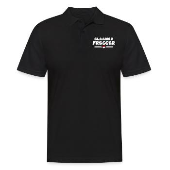 Franken Glaaner Fregger Klaaner Kleiner Fränkisch - Männer Poloshirt - Schwarz - Vorne - Kai (181cm)