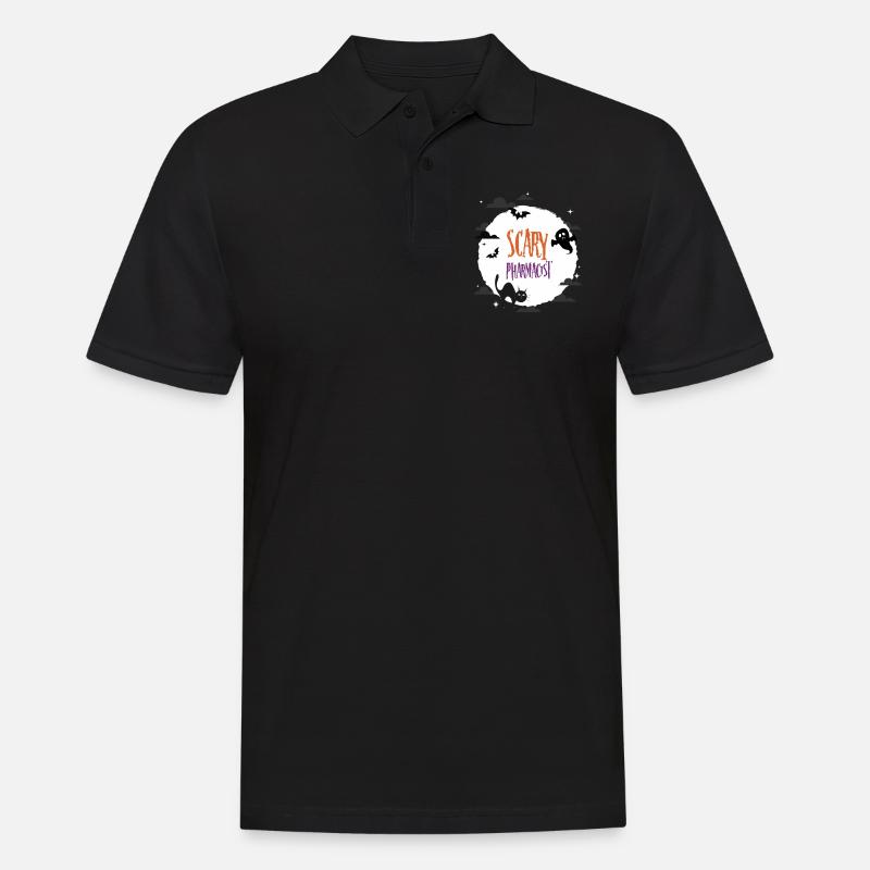 Gruseliger Apotheker - Männer Poloshirt - Schwarz