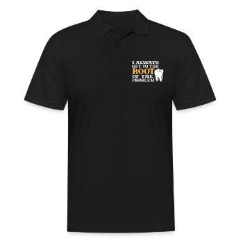 Always straight to the heart of the problem - Men's Polo Shirt - black - Front - Kai (181cm)