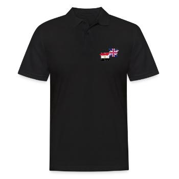 Egypte Drapeau du Royaume-Uni Égyptien britannique - Polo Homme - noir - Devant - Kai (181cm)