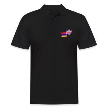 Armenia UK flag British Armenian - Men's Polo Shirt - black - Front - Kai (181cm)