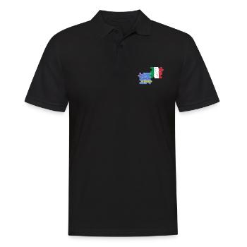 Aruba Italy Flag Aruban - Men's Polo Shirt - black - Front - Kai (181cm)
