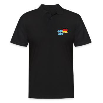 Botswana Allemagne Drapeau allemand Botswana - Polo Homme - noir - Devant - Kai (181cm)