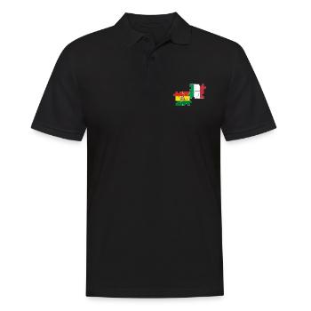 Bolivie Italie Drapeau Boliviens italiens - Polo Homme - noir - Devant - Kai (181cm)