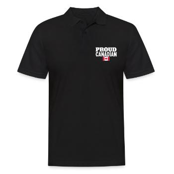Fier Canadien Canada Drapeau canadien Canadien - Polo Homme - noir - Devant - Kai (181cm)
