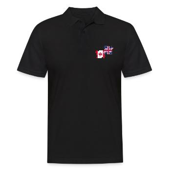 Canada Drapeau du Royaume-Uni Canadiens britanniques - Polo Homme - noir - Devant - Kai (181cm)