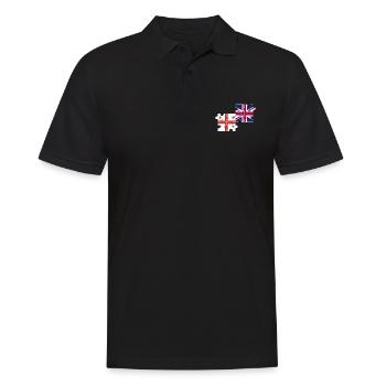 Georgia UK Flag British Georgian - Men's Polo Shirt - black - Front - Kai (181cm)