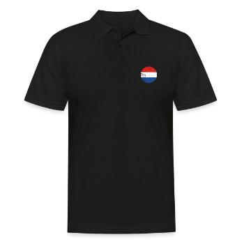 Pays-Bas Vintage Drapeau néerlandais - Polo Homme - noir - Devant - Kai (181cm)