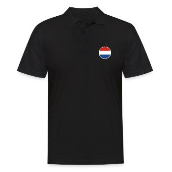 Pays-Bas Drapeau néerlandais néerlandais - Polo Homme - noir - Devant - Kai (181cm)