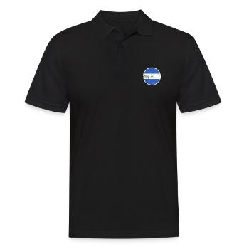 Nicaragua Vintage Flagge Nicaraguanische - Männer Poloshirt - Schwarz - Vorne - Kai (181cm)