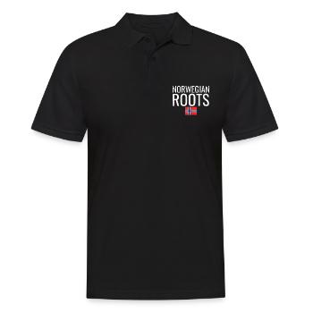 Racines norvégiennes Vintage Norvège Drapeau norvégien - Polo Homme - noir - Devant - Kai (181cm)