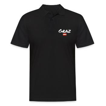 Graz Austria Vintage Austrian Flag - Men's Polo Shirt - black - Front - Kai (181cm)