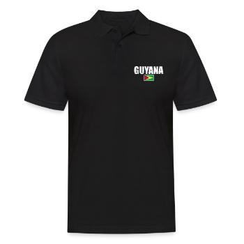 Guyane Vintage Guyanais drapeau guyanais - Polo Homme - noir - Devant - Kai (181cm)