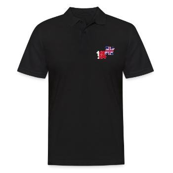Dubai UK Flag Britischer Dubaier - Männer Poloshirt - Schwarz - Vorne - Kai (181cm)