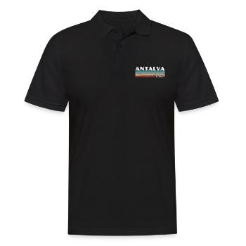 Antalya Turquie Vintage Turc Turc - Polo Homme - noir - Devant - Kai (181cm)