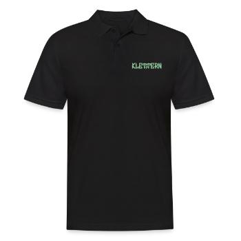 Geschenk Kletterer Boulderer klettern bouldern - Männer Poloshirt - Schwarz - Vorne - Kai (181cm)