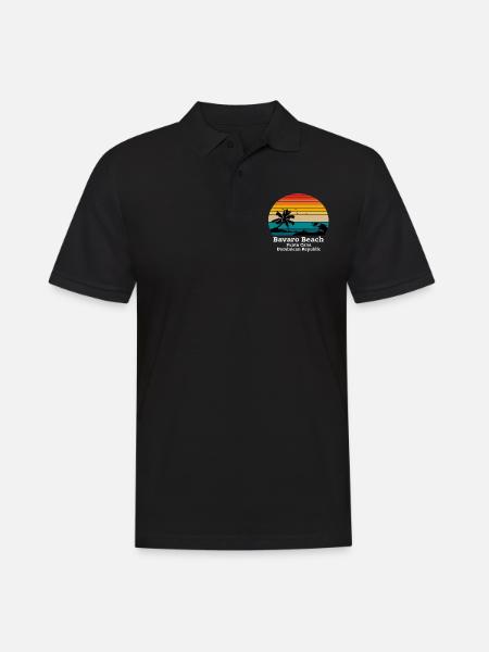 Bavaro Beach Punta Cana - Dominican Republic - Männer Poloshirt - Schwarz