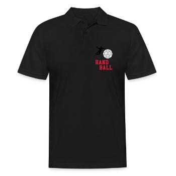 Handball - Männer Poloshirt - Schwarz - Vorne - Kai (181cm)
